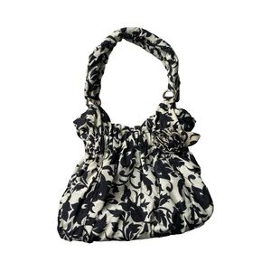 Ann Klein Black and White Floral purse